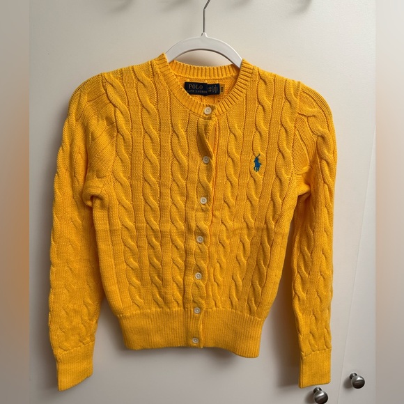 Polo Ralph Lauren Cable-Knit Cotton Crewneck Cardigan - Picture 3 of 6